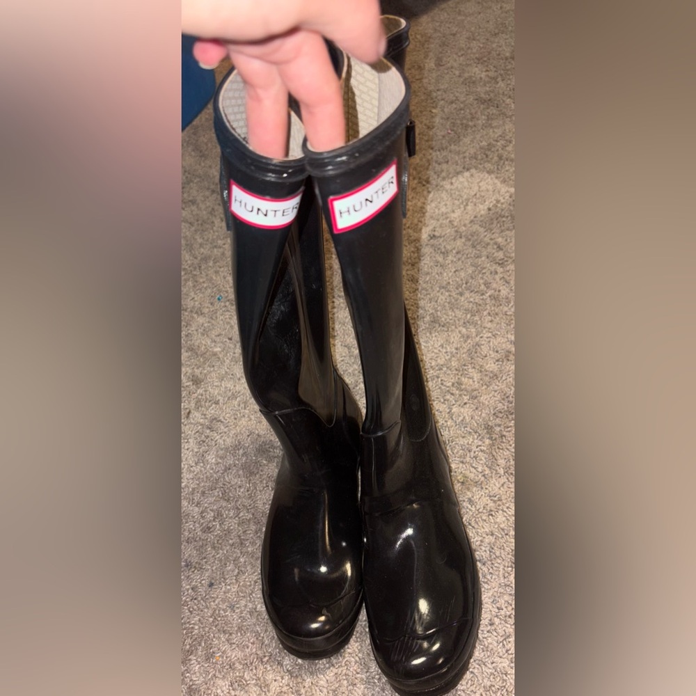 Women’s Hunter Black Rain Boots